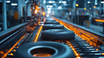 Automated tire manufacturing line