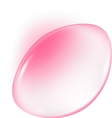 Pink water drop. Collagen and serum liquid gel texture. Cosmetic oil for beauty and skincare with moisture effect