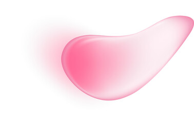 Pink water drop. Collagen and serum liquid gel texture. Cosmetic oil for beauty and skincare with moisture effect
