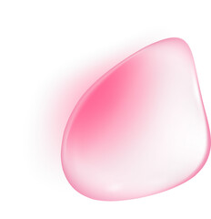 Pink water drop. Collagen and serum liquid gel texture. Cosmetic oil for beauty and skincare with moisture effect
