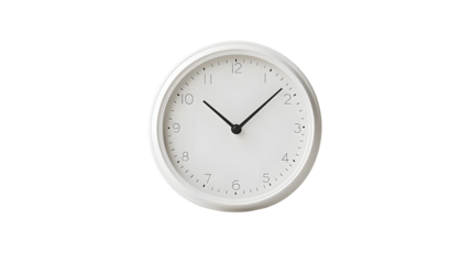 Minimalistic Wall Clock Displaying Time Keeping Functionality in Modern Design Aesthetic