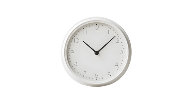 Minimalistic Wall Clock Displaying Time Keeping Functionality in Modern Design Aesthetic