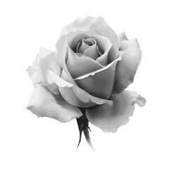 Ultra realistic tattoo design of a rose