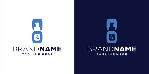 Creative OO Logo with Wine Bottle, Design Inspiration, Vector, Illustration
