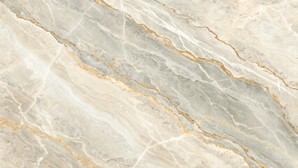 Fototapeta premium A top-view of gray and beige marble stone texture featuring elegant natural veining and smooth surface patterns. 