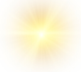 Radiant Gold Light Background — Starburst Effects, Sparkling Sky, and Glowing Elements for Night Scenes, Nature Illustrations, and Abstract Cosmic Designs