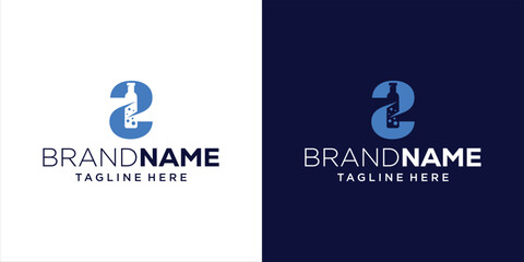 Bottle concept Z letter logo design