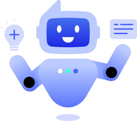 Ai artificial intelligence Robotics Smart Manufacturing and Industry Icon Illustration