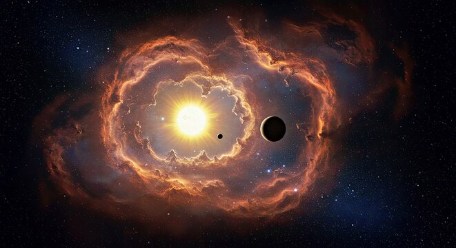 Cinematic Rendering: GQ Lupi - T Tauri Star & Protoplanetary Disk