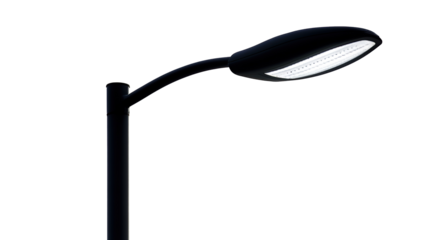 Metal street lamp equipment object, isolated on transparent background. PNG