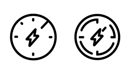The quick time icon set boasts modern illustrations on a white background and a fast deadline