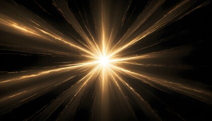 A radiant explosion of golden light, creating a dynamic and abstract artistic display against dark.