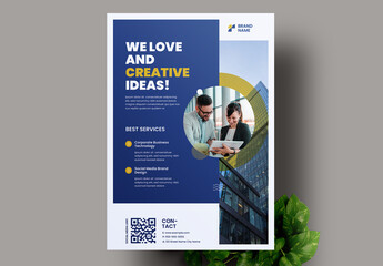 Blue Corporate Flyer Template