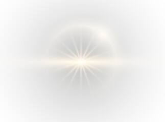 Bright sunlight PNG with star shine, space flare, and glowing flash. Use this PNG sparkle for vector light effects or cosmic scenes. A vivid PNG perfect for radiant designs.	