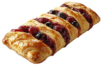 Delicious berry danish pastry bakery food photography bright kitchen top view indulgent treat for food lovers