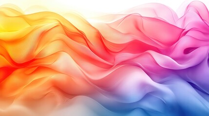 Obraz premium Abstract flowing fabrics in vibrant colors (1)