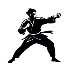 Karate Tattoo Stock Illustration Vector Design