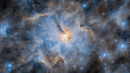 Cosmic Cloudscape: An image of the ethereal, mesmerizing clouds in the vast expanse of outer space, captivating viewers with the celestial dance of gas, dust, and shimmering stars. 