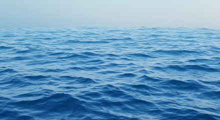 Naklejka premium Blue Ocean Wave Texture Serene Water Ripple Background