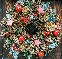 typical christmas decoration - close up
