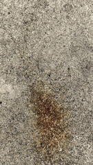 Textured Concrete Surface with Brown Stain and Aggregate