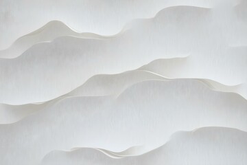 Fototapeta premium Layered White Paper Texture with a Dynamic Overlap for a Subtle and Elegant Design Element