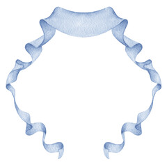 Blue flower wedding banner