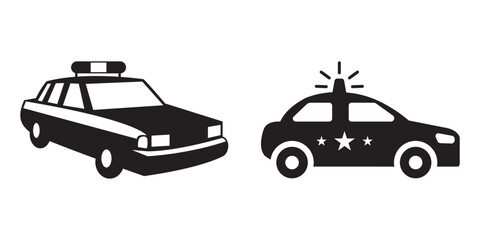 Naklejka premium Automotive car silhouettes in side view