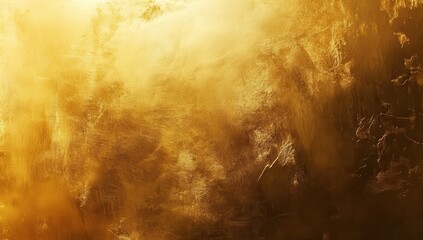 Golden, smoky cloudscapes, dramatic texture, warm hues.  A vibrant, abstract display of swirling, textured clouds, illuminated by intense light, creating a fiery, atmospheric effect