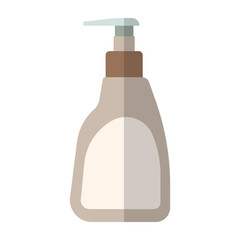 Hand cream with liquid soap dispenser color flat icon isolated vector image