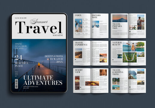 Digital Travel Magzine Layout