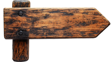 Wooden Arrow Signpost with Distressed Finish Perfect for Rustic Decor and Outdoor Adventures