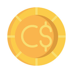 Obraz premium Canadian Dollar Coin Illustration