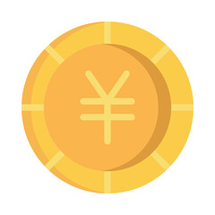 Japanese Yen Coin Illustration