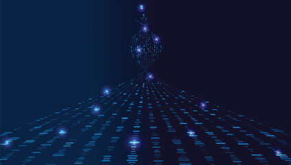Digital technology abstract background design. Vector backdrop for computer