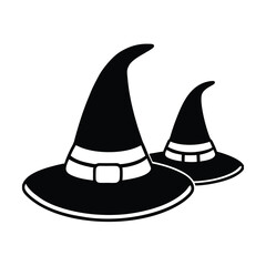 halloween vector illustration of a black hat