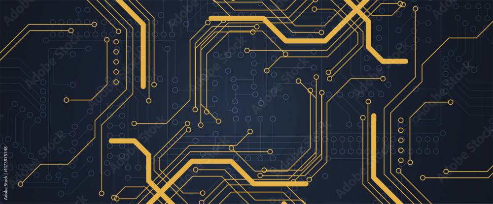 Poster abstract circuit board technology concept background