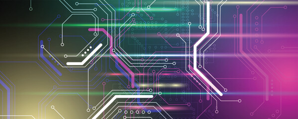 Abstract circuit board technology concept background