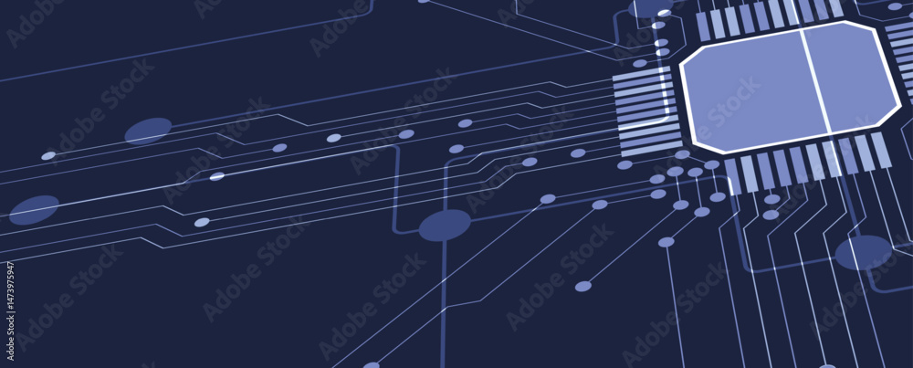 Poster abstract circuit board technology concept background