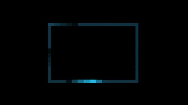 Animated LED Rectangular Frame Border 4k