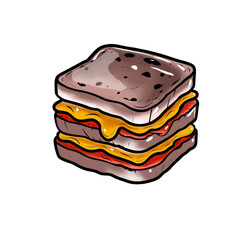 sandwich with cheese