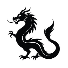 black and white dragon