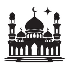 Eid Al Adha Mubarak Vector Illustration With Creative Design Mosque