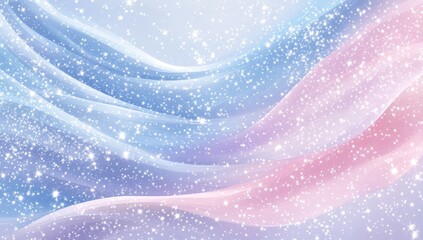 Delicate winter pastel waves