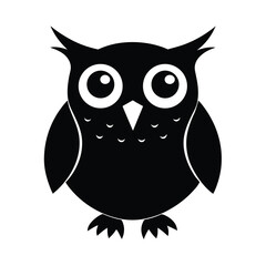 owl on white background