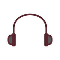 Headphones symbol. headphones icon. vector background white background simple eps 10 .icon vector aris color