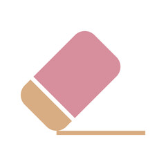 eraser icon template. template deleted Eraser icon in trendy flat style isolated on white background. Eraser silhouette symbol for your website design, logo, app, UI. Vector illustration, EPS10.