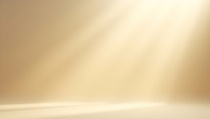 Soft, luminous haze envelops a seamless cream studio, creating a serene and inviting space, perfect for showcasing products or portraits in gentle light