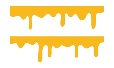 Melted cheese, cheese vector. flowing Cheese isolated on white background. Suitable for advertising, congratulations, packaging.

