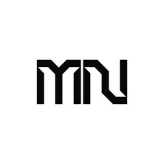 MN monogram logo design letter text name symbol monochrome logotype alphabet character simple logo